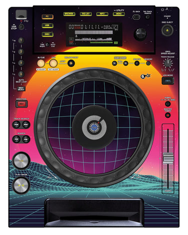 Pioneer DJ CDJ 850 Skin Synthwave Horizon